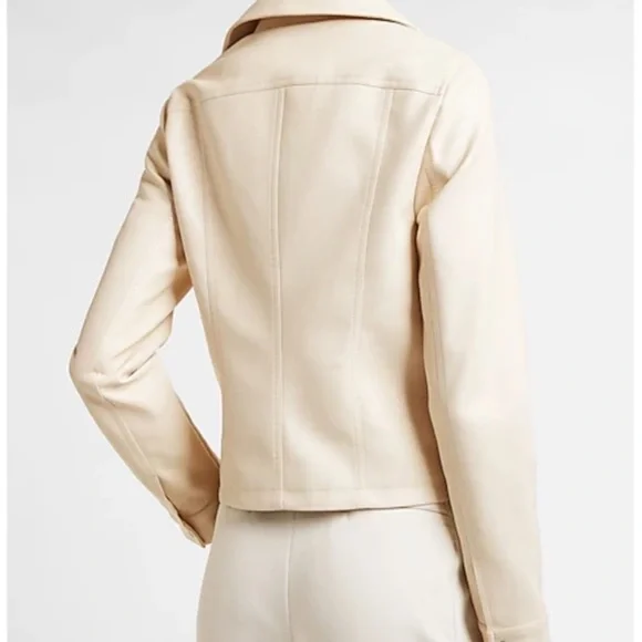 ✨HP✨NWT Express Faux Leather Moto Jacket - Picture 3 of 16